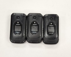 Lot of 3 Used Kyocera E4810 16 GB Black Verizon Only **Read**