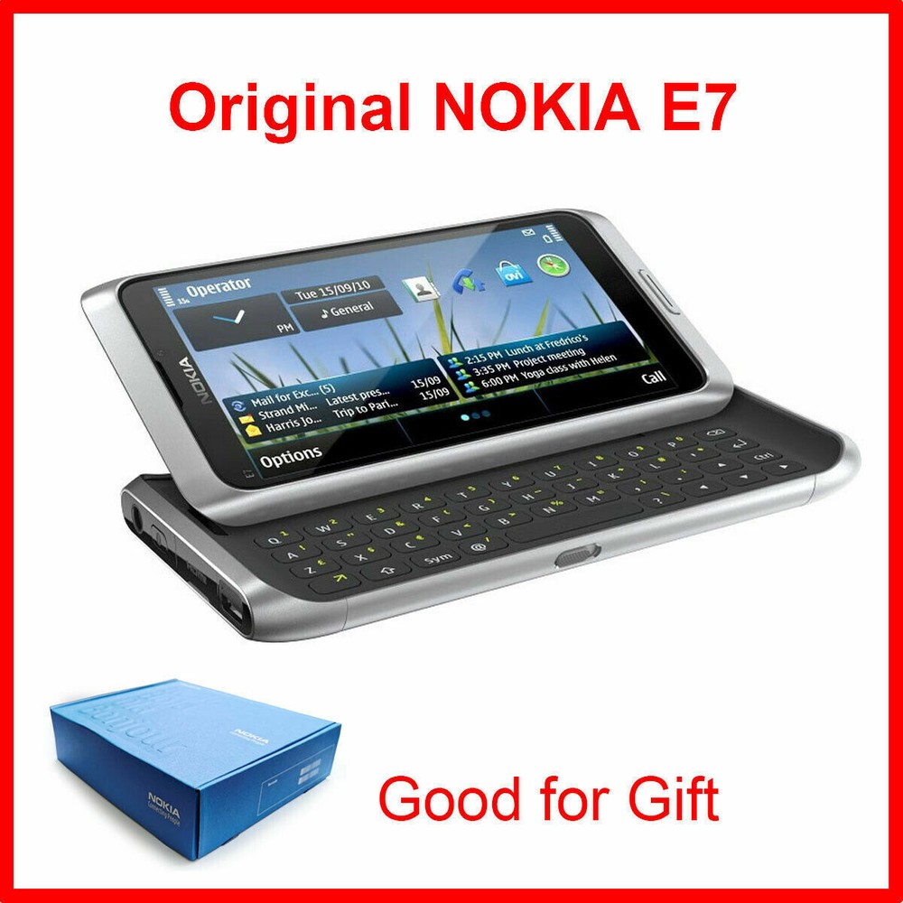 Original Unlocked Nokia E7-00 4″ Touch Screen Slide 16GB 3G Symbian Cell Phone