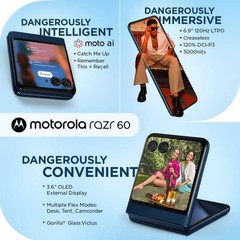 MOTOROLA Razr 60 (Gibraltar Sea, 256 GB 8 GB RAM)Dimensity 7400X Global Version.