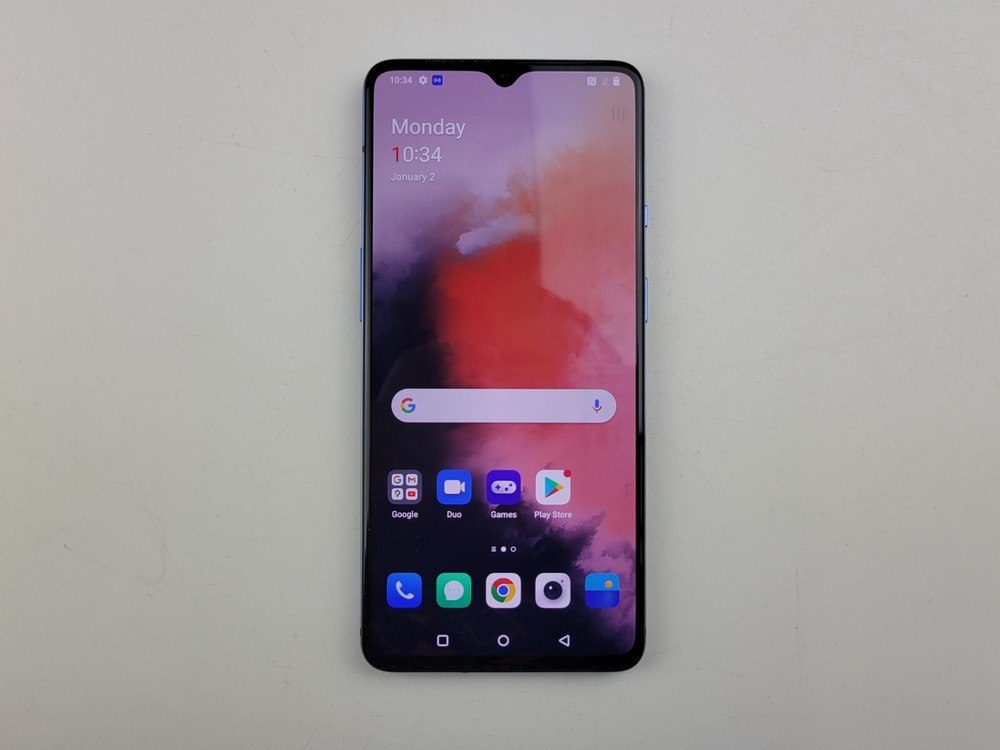 OnePlus 7T (HD1907) 128GB – Blue (GSM Unlocked) (T-Mobile) – HEAVY BURN – J7955