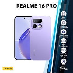 Realme 16 Pro 5G Android Cell Phone (12GB+512GB/PURPLE/Dual SIM/Global Ver.)