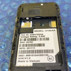 Alcatel Cingular Flip IV U102AA Black Flip Phone (AT&T) Unlocked W Cord Tested