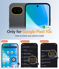 for Google Pixel 10a Case: Translucent Matte Military Grade Shockproof Phone Cov