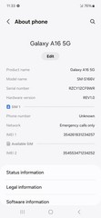 Samsung Galaxy A16 5G 128GB Blue Black TracFone Locked Excellent Condition