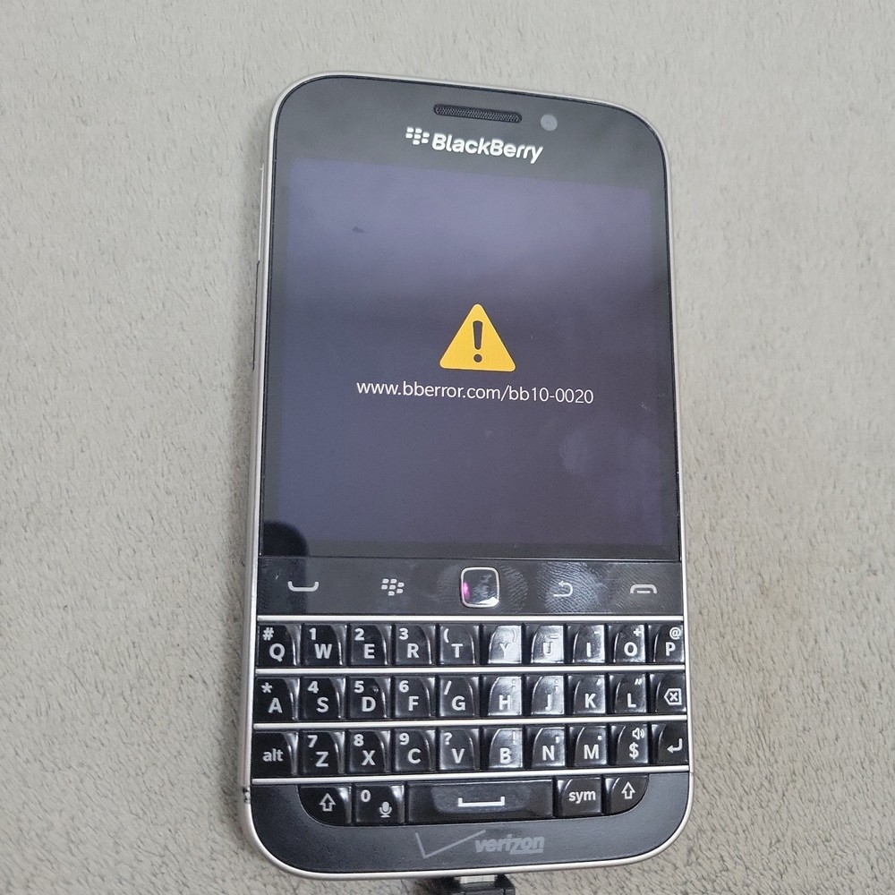 BlackBerry Classic Q20 SQC100-3 Verizon BB10-0020 Error For Parts Repair