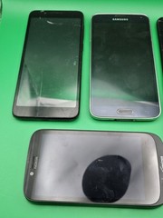 Mix Lot of 4 Samsung S5 Galaxy A035 TCL Carl 4G Untested For PARTS ONLY Broken