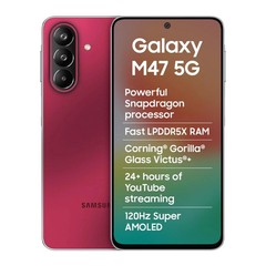 Samsung Galaxy M47 5G (Red, 8GB RAM, 128GB) Snapdragon 6 Gen 3 Global Version.