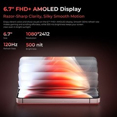 OUKITEL WP210 5G NFC Rugged Phone 6.7” 36GB+512GB 108MP 45W 8800mAh Android 15