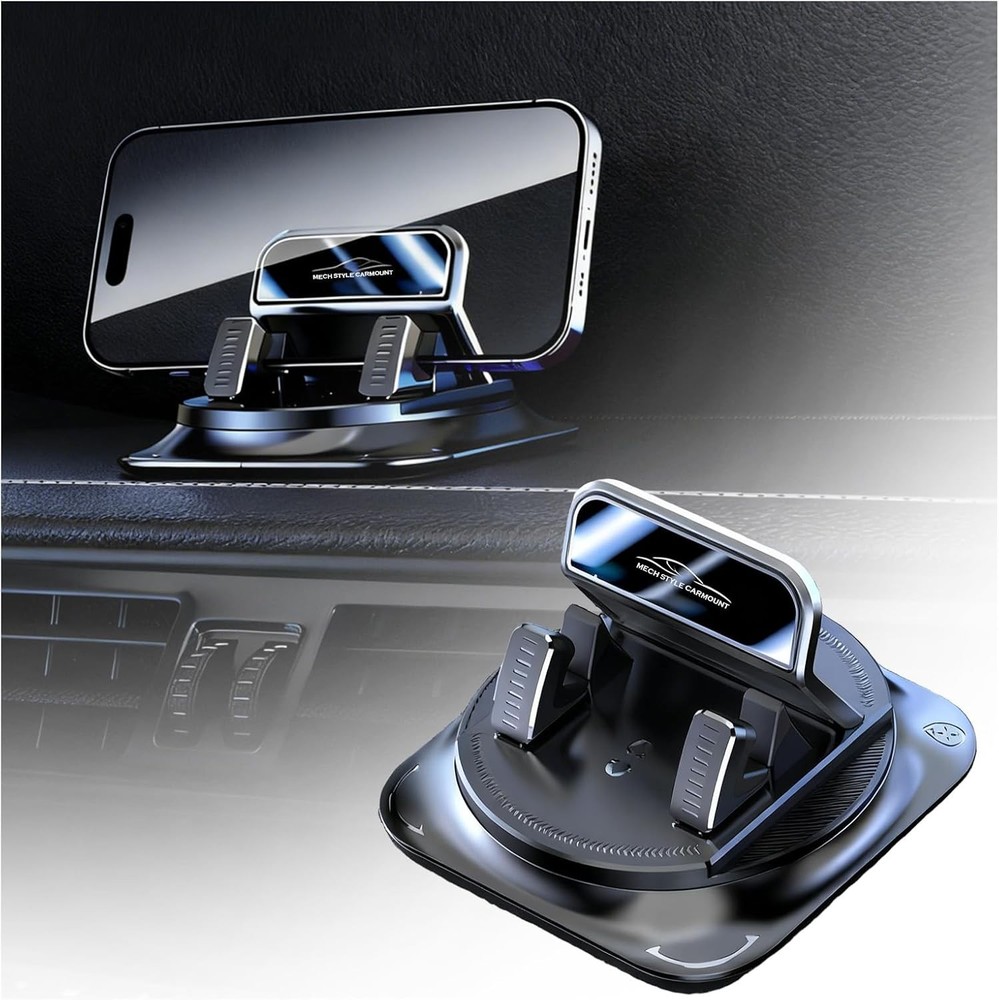 Car Dashboard Phone Holder 360° Rotatable, Portable Anti-Slip Car Phone Holder