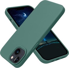 Silicone Slim Thin Shockproof Case for iPhone 13 6.1″ in Midnight Green Design