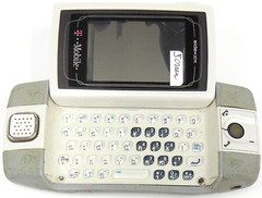 Sharp Sidekick iD PV150 – White and Gray ( T-Mobile ) Rare Side Flip Smartphone