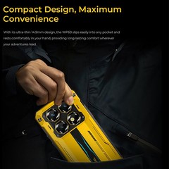 7.2 inch 5G OUKITEL WP60 Rugged Mobile Android 15 NFC Phone Outdoors 512GB 120Hz