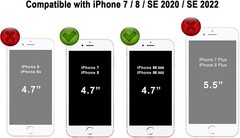 Heavy-Duty Silicone Case for iPhone SE 2022 (3rd Gen)/iPhone SE 2020 (2nd Gen)/i