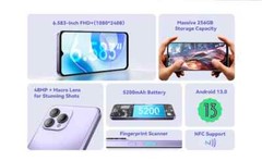 P80 NFC 8GB RAM 256GB ROM 6.58″ FHD+ Screen 48MP+24MP Android 13 Smartphone
