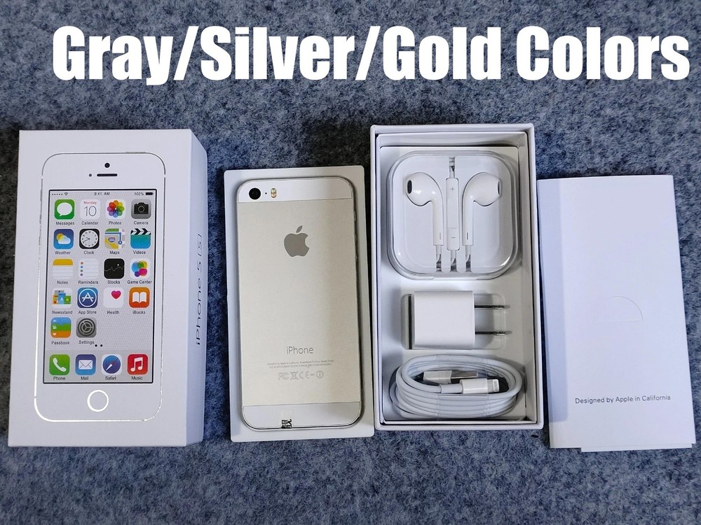 Apple iPhone 5s 16/32/64GB Gray/Silver/Gold Factory UNLOCKED any carrier 90%N ew