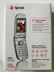 Sanyo PM-8200 Sprint Dual-Band Tri-Mode PCS Cell Phone (Silver, PM8200KITS)