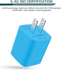 2 Pack Fast Charging USB Wall Charger for iPhone, Samsung Galaxy, Google Pixel