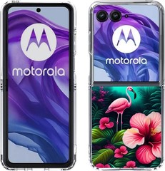 Motorola Razr Plus 2024 Case, Hard Protective Cover with Beautiful Floral Mandal