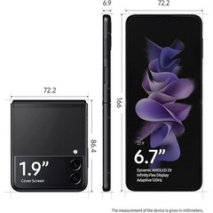 SAMSUNG Galaxy Z Flip3 5G (128GB, 8GB) 6.7″ Fully Unlocked for US & Global F711U
