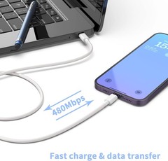 3 Pack 20W USB-C Fast Charger Adapter for iPhone 14/13 Pro 6FT Cable