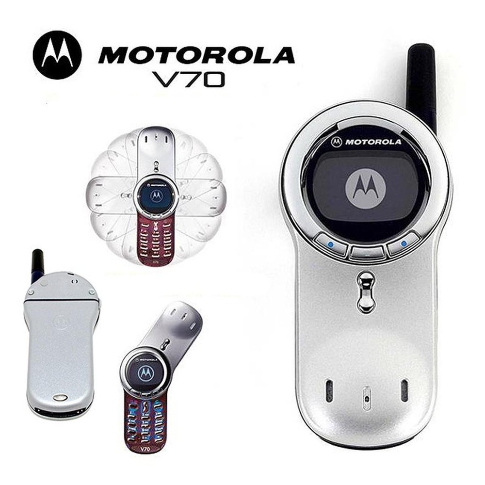 MOTOROLA V70 GSM RED MONOCHROME DUAL BAND MOBILE PHONE USED