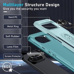 Case & Screen Protector & Camera Lens Protector for Google Pixel 10/10 Pro Heavy