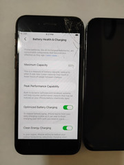 Lot of 2 Apple iPhone, 12 mini and SE 2020, both broken for parts or repair