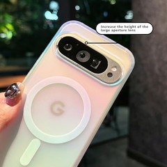 Iridescent Holographic Laser Gradient Case for Google Pixel 9 Pro XL 6.8″ Bumper