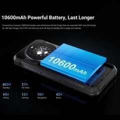 FOSSiBOT F109S 4G Rugged Phone Dual Screen Android 15 Waterproof Mobile Unlocked