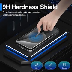 3PCS Screen Protector & Camera Lens Protector for iPhone 15 Pro Max 6.7 Inch Cas
