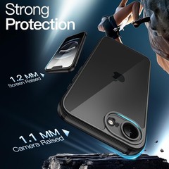Case for iPhone 17e (2026) / iPhone 16e, Non-Yellowing Shockproof Bumper Cover