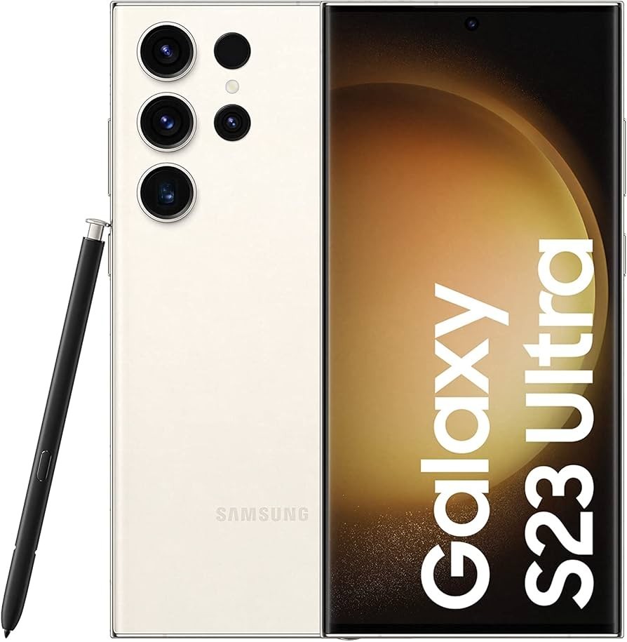 Samsung Galaxy S23 Ultra SM-S918U1 512GB Cream Unlocked Smartphone Excellent