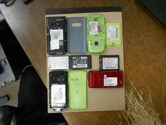 Lot of 4 LG Feature Phones Untested As/Is for Parts or Repair 0324-01M