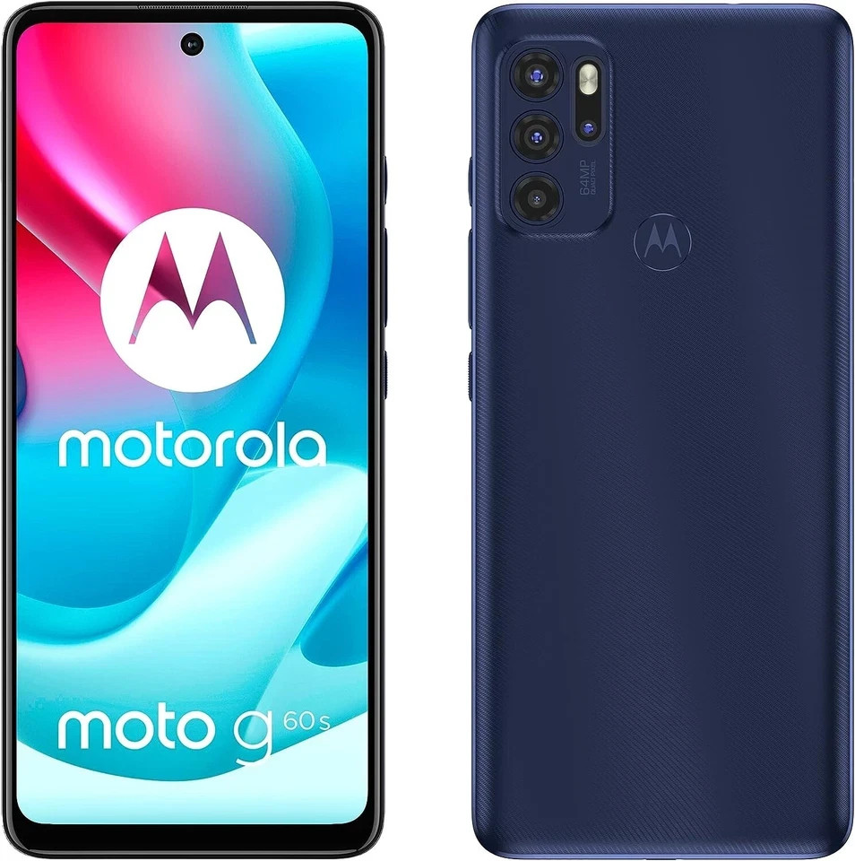 Motorola MOTO G60s 4G LTE Blue – 6GB RAM – 128GB ROM – Unlocked – NEW SEALED