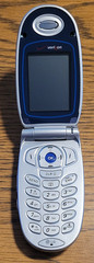 LG VX6000 – Silver and Blue ( Verizon ) Very Rare Cellular Flip Phone – READ