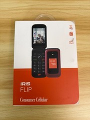Consumer Cellular Iris Flip 8GB Red 4G LTE 5 Megapixels