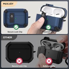 AirPods Pro 2 Case 2022, Protective Case with Automatic Lock for AirPods Pro 2nd