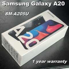 Samsung Galaxy A20 SM-A205U 32GB+ 3GB Black 6.4″ Unlocked Smartphone-New Sealed