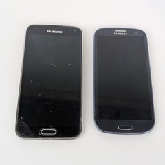 Samsung Galaxy Phone Lot of 2 (S3 and S5)(Verizon) – Not Working, PARTS ONLY