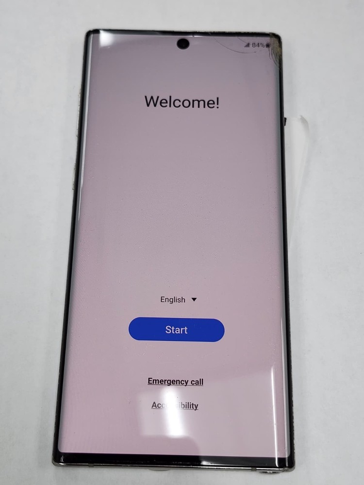 DEFECTIVE – Samsung Galaxy Note 10 – 256GB – Aura Glow – GSM Unlocked – 12599
