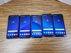 Lot of 5 cracked glass Samsung Galaxy S9 64 GB Unlocked N49
