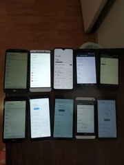 Lot of 10 Mixed Brand LG /hTC/TCL/Nokia and other 32GB Smartphone