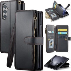 for Samsung Galaxy Z Fold 7 Wallet Case PU Leather Card Holder RFID Blocking