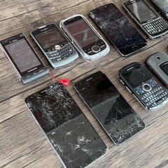 Lot of 12 Assorted Cell Phones Untested For Parts Repair Samsung LG Flip