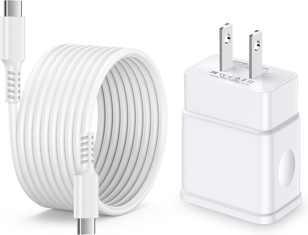 25W USB Type-C Fast Charger Block for Galaxy A27 5G/S26+/S24 Ultra 6FT