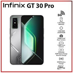 (New) Infinix GT 30 Pro 12GB+256GB GREY Dual SIM Unlocked Android Cell Phone