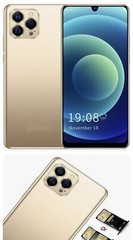 Landvo IP12 Pro+ 6.26″ Screen 1+8GB RAM Dual Sim Android Smartphone- Gold