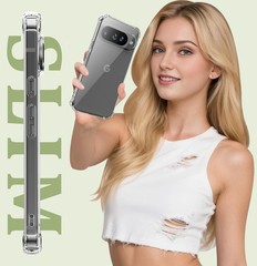 For Google Pixel 10 Pro Clear Case with Shockproof Cover & 1x Screen Protector