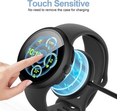 [6+1 PCS] Case & Tempered Glass Screen Protector for Google Pixel Watch 3 45mm