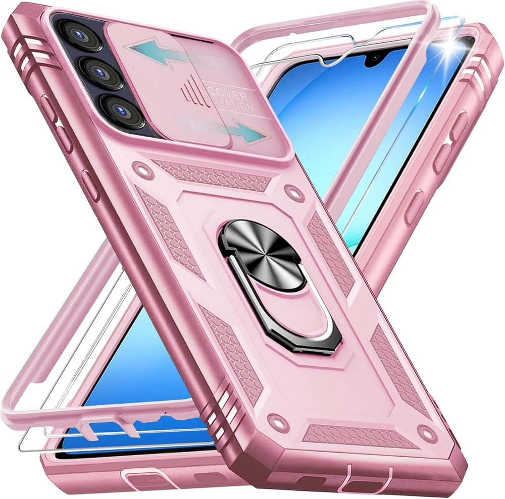 Case for Galaxy A17 5G, Samsung A 17 Case with 2X Screen Protectors & Camera Cov
